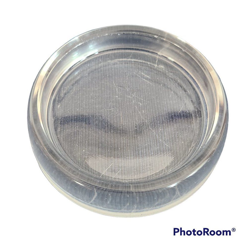 Hazel Atlas Vintage 1940s Glass Furniture Coaster Wood Floor Carpet Protector